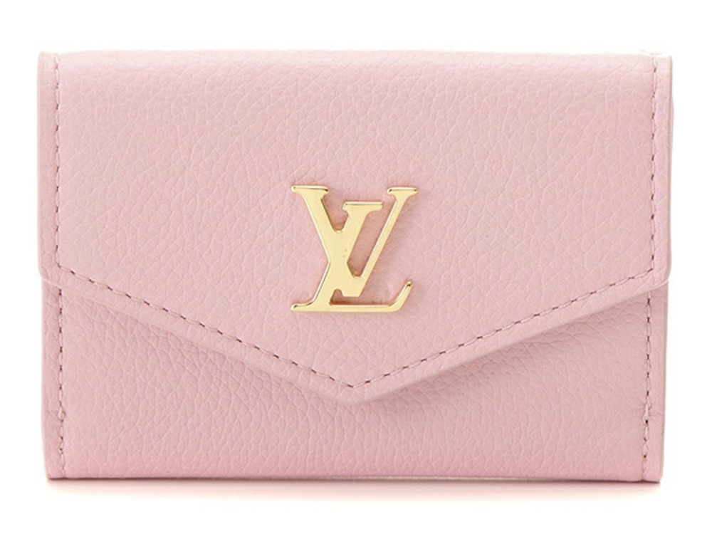 LOUIS VUITTON Portefeuille Lock Calfskin Limited Edition Pink